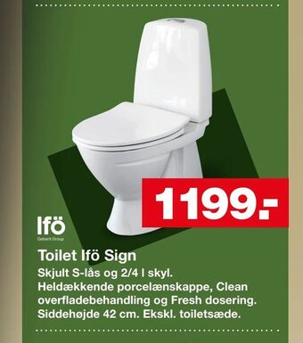 Bauhaus Toilet Ifö Sign tilbud