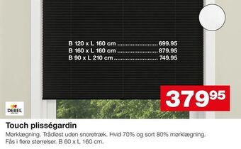 Bauhaus Touch plisségardin tilbud
