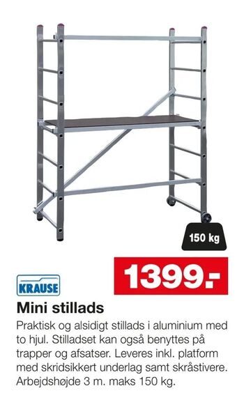 Bauhaus Mini stillads tilbud