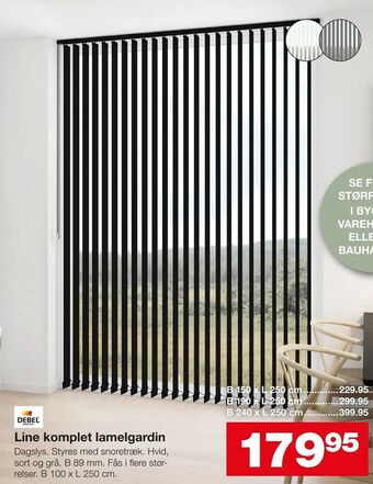 Line komplet lamelgardin