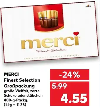 Kaufland Merci Finest Selection Großpackung 400g tilbud