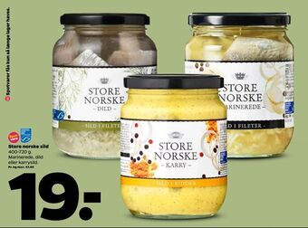 Netto Store norske sild tilbud