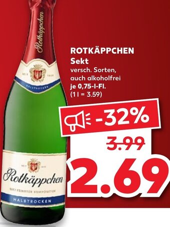 Kaufland Rotkäppchen Sekt tilbud