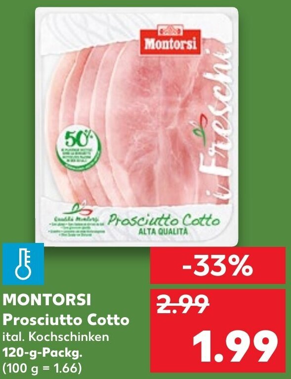 Montorsi Prosciutto Cotto 120g tilbud hos Kaufland