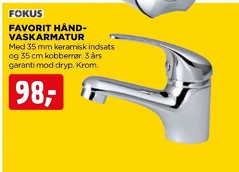Favorit håndvaskarmatur