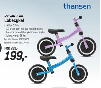 Thansen Løbecykel tilbud