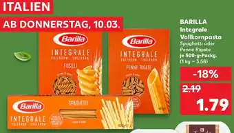 Kaufland Barilla Integrale Vollkornpasta tilbud