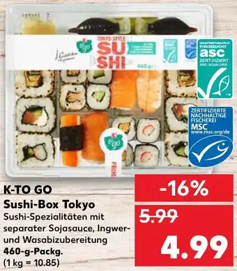 Kaufland K-To Go Sushi-Box Tokyo 460g tilbud