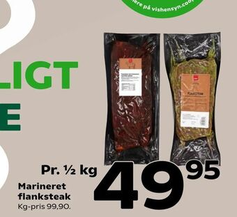 Coop 365 Marineret flanksteak tilbud