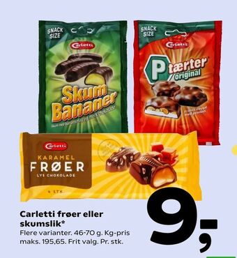 Carletti frøer eller skumslik