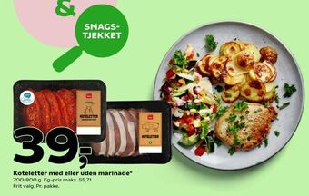 Coop 365 Koteletter med eller uden marinade tilbud