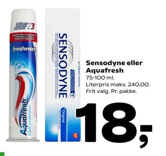 Sensodyne eller Aquafresh
