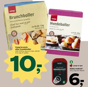 Coop 365 Coop brunch eller hvedeboller tilbud