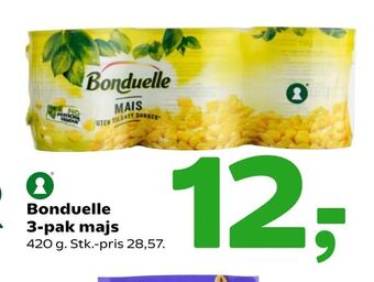 Coop 365 Bonduelle 3-pak majs tilbud
