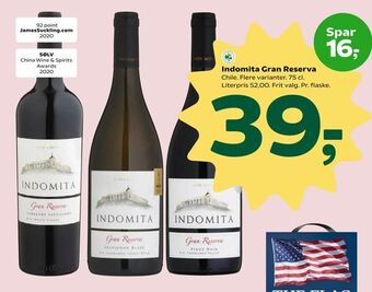 Coop 365 Indomita Gran Reserva tilbud