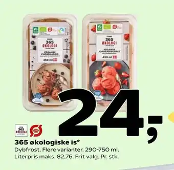 Coop 365 365 økologiske is tilbud