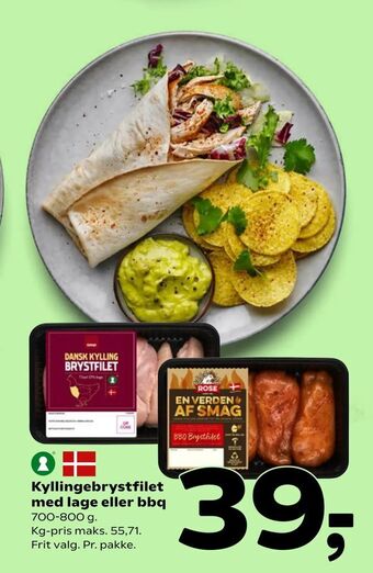 Coop 365 Kyllingebrystfilet med lage eller bbq tilbud