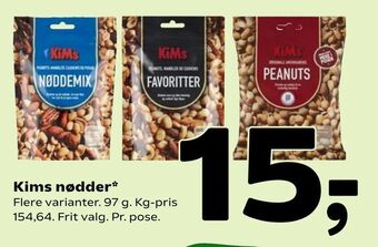 Coop 365 Kims nødder tilbud