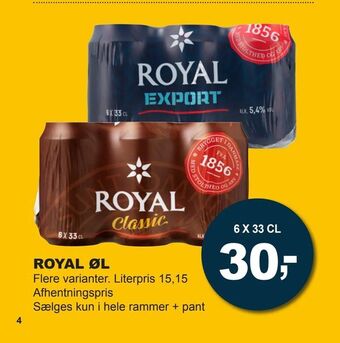 Let-Køb Royal øl tilbud