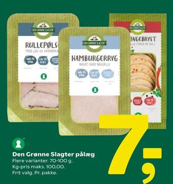 Coop 365 Den Grønne Slagter pålæg tilbud