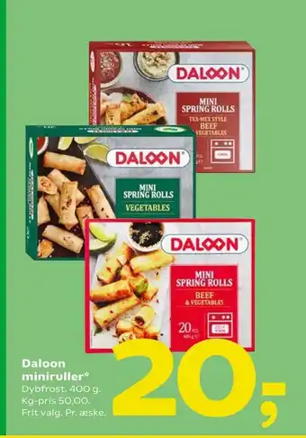 Coop 365 Daloon miniruller tilbud