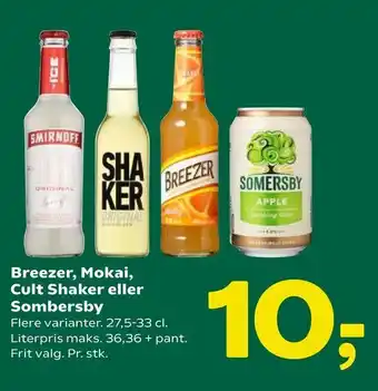 Coop 365 Breezer, Mokai, Cult Shaker eller Sombersby tilbud