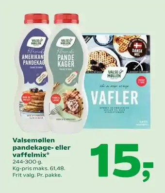 Coop 365 Valsemøllen pandekage- eller vaffelmix tilbud