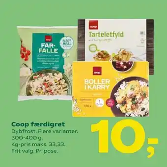 Coop 365 Coop færdigret tilbud