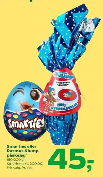 Smarties eller Rasmus Klump påskeæg
