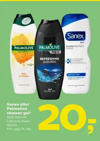 Coop 365 Sanex eller Palmolive shower gel tilbud