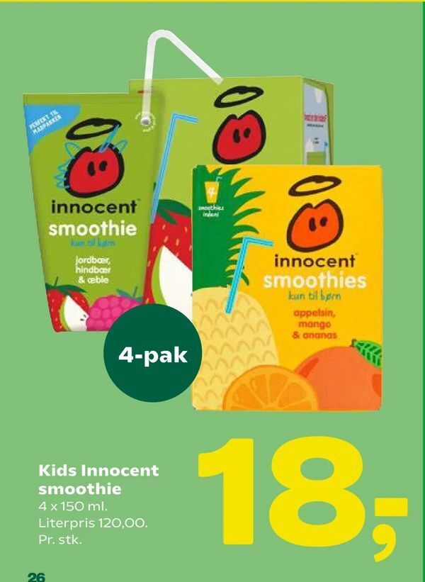 Kids Innocent smoothie tilbud hos Coop 365