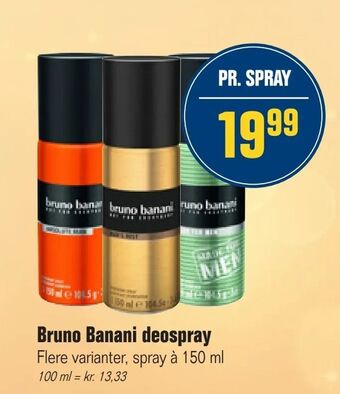 Otto Duborg Bruno Banani deospray tilbud