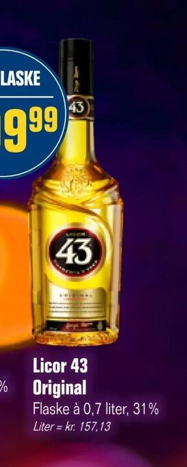 Otto Duborg Licor 43 Original tilbud