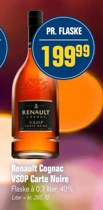 Otto Duborg Renault Cognac VSOP Carte Noire tilbud