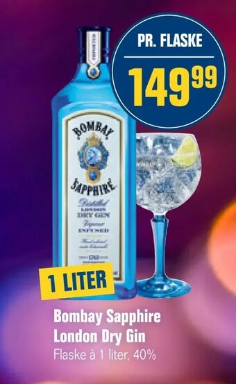 Otto Duborg Bombay Sapphire London Dry Gin tilbud