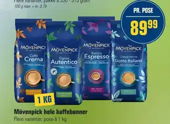 Otto Duborg Mövenpick hele kaffebønner tilbud
