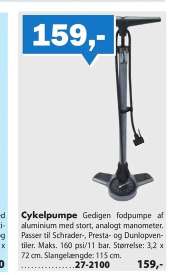 Biltema Cykelpumpe tilbud