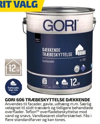 Davidsen Gori 606 Træbeskyttelse Dækkende tilbud