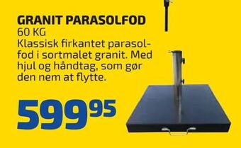 Davidsen Granit parasolfod tilbud