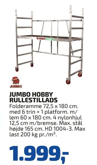 Davidsen Jumbo hobby rullestillads tilbud