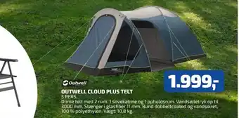 Davidsen Outwell cloud plus telt tilbud