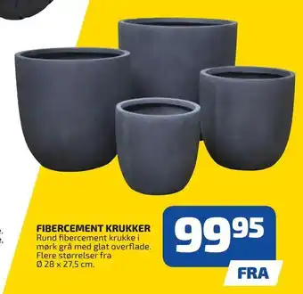 Davidsen Fibercement krukker tilbud