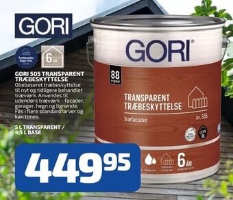 Davidsen Gori 505 transparent træbeskyttelse tilbud