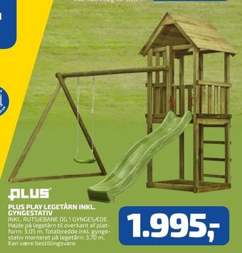 Davidsen Plus play legetårn inkl. gyngestativ tilbud