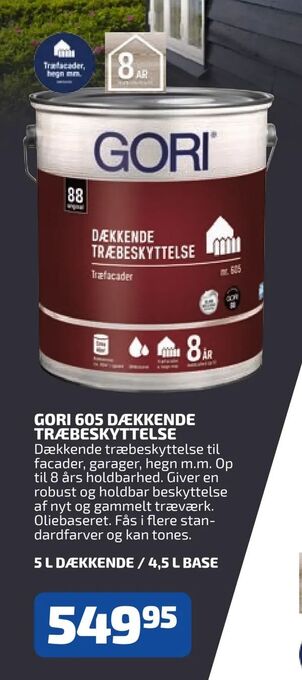 Davidsen Gori 605 dækkende træbeskyttelse tilbud