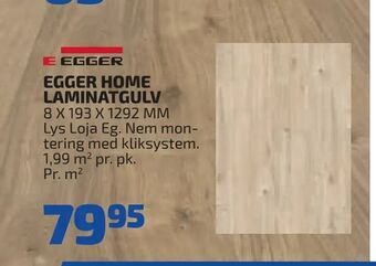 Davidsen Egger home laminatgulv tilbud