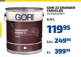 Davidsen Gori 22 grunder farveløs tilbud