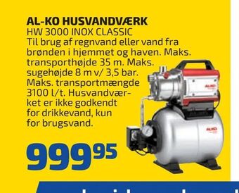 Davidsen Al-ko husvandværk tilbud