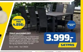 Davidsen Tårup havemøbelsæt tilbud