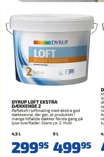 Davidsen Dyrup loft ekstra dækkende 2 tilbud